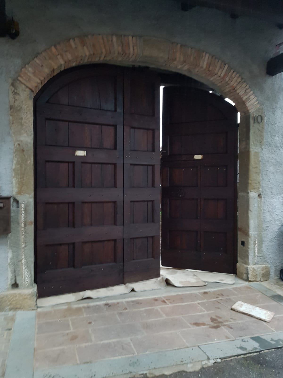 Portone entrata in rovere